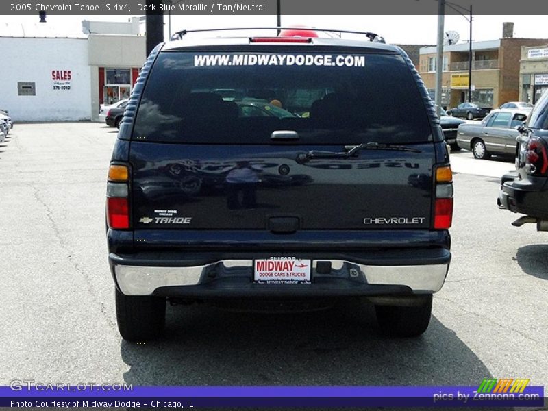 Dark Blue Metallic / Tan/Neutral 2005 Chevrolet Tahoe LS 4x4
