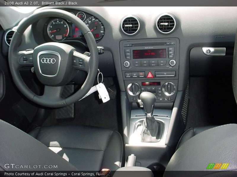 Brilliant Black / Black 2008 Audi A3 2.0T