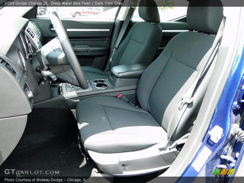 Deep Water Blue Pearl / Dark Slate Gray 2009 Dodge Charger SE