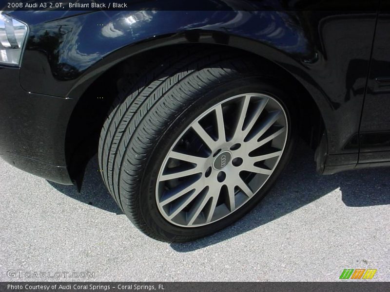 Brilliant Black / Black 2008 Audi A3 2.0T