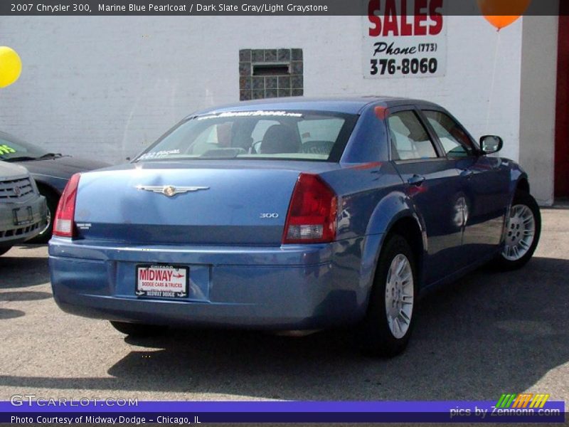 Marine Blue Pearlcoat / Dark Slate Gray/Light Graystone 2007 Chrysler 300
