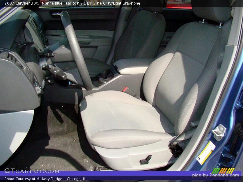 Marine Blue Pearlcoat / Dark Slate Gray/Light Graystone 2007 Chrysler 300