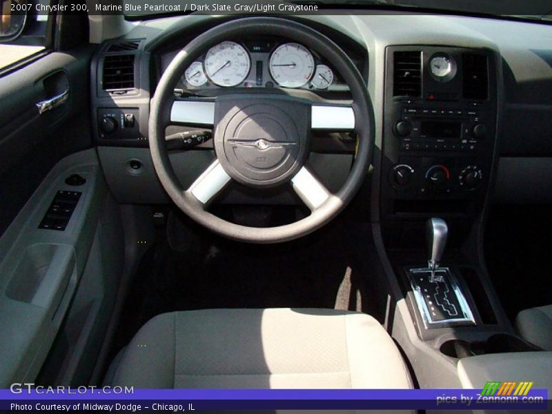 Marine Blue Pearlcoat / Dark Slate Gray/Light Graystone 2007 Chrysler 300