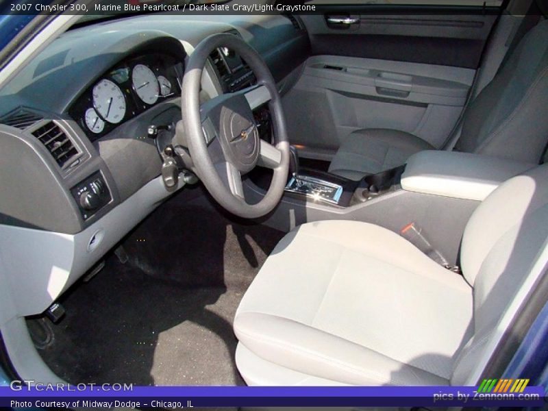 Marine Blue Pearlcoat / Dark Slate Gray/Light Graystone 2007 Chrysler 300