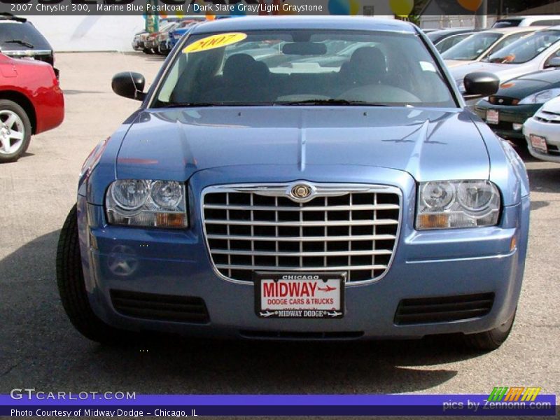 Marine Blue Pearlcoat / Dark Slate Gray/Light Graystone 2007 Chrysler 300