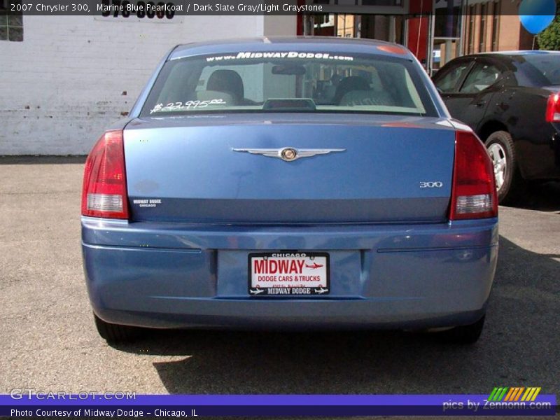 Marine Blue Pearlcoat / Dark Slate Gray/Light Graystone 2007 Chrysler 300