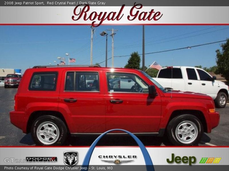 Red Crystal Pearl / Dark Slate Gray 2008 Jeep Patriot Sport