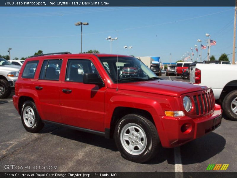 Red Crystal Pearl / Dark Slate Gray 2008 Jeep Patriot Sport