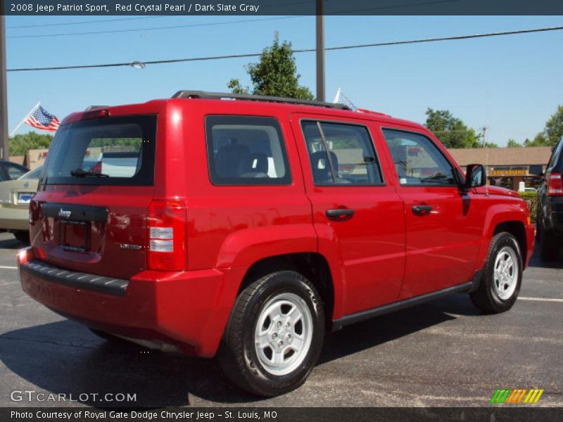 Red Crystal Pearl / Dark Slate Gray 2008 Jeep Patriot Sport