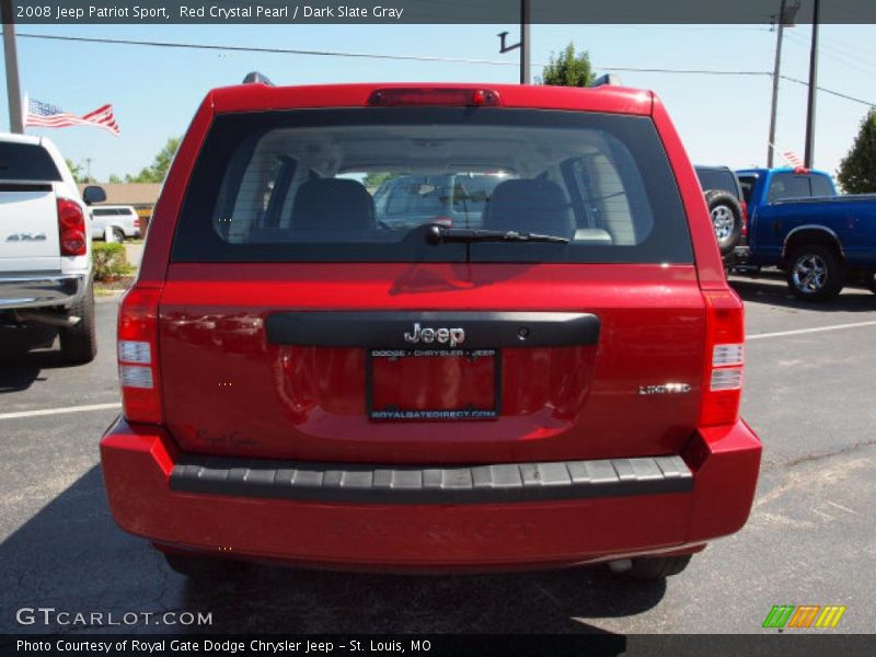 Red Crystal Pearl / Dark Slate Gray 2008 Jeep Patriot Sport