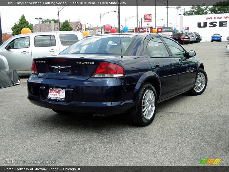 Deep Blue Pearl / Dark Slate Gray 2005 Chrysler Sebring Touring Sedan