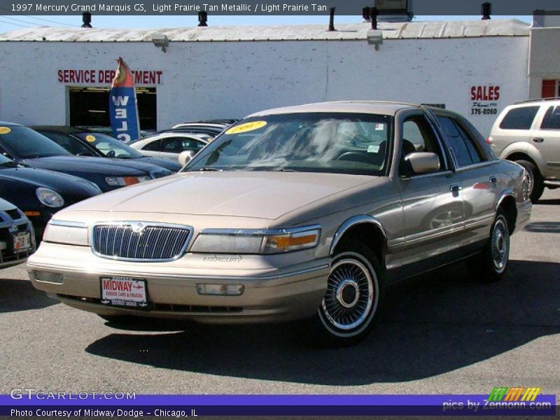 Light Prairie Tan Metallic / Light Prairie Tan 1997 Mercury Grand Marquis GS