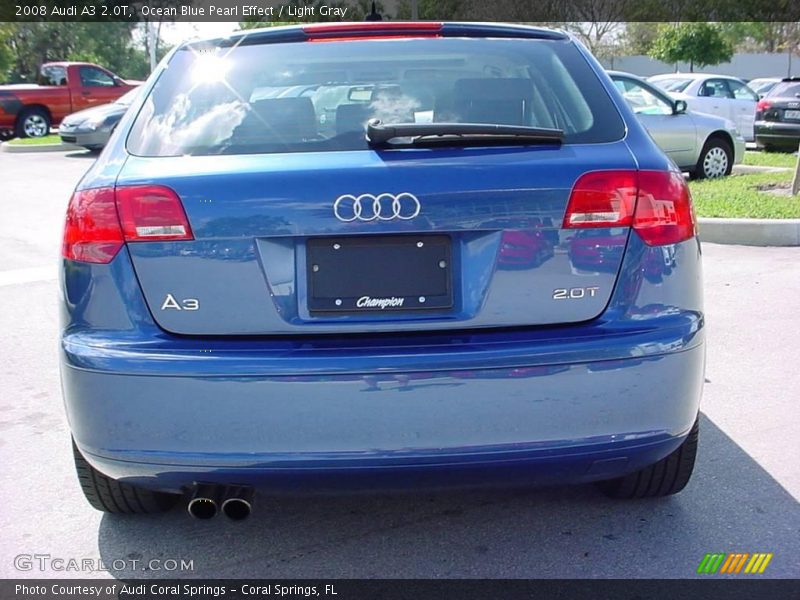 Ocean Blue Pearl Effect / Light Gray 2008 Audi A3 2.0T