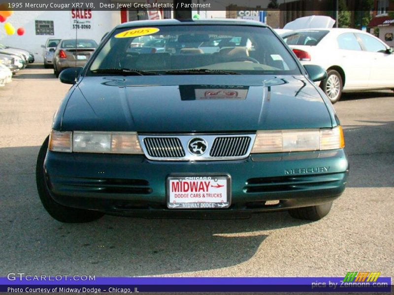 Deep Jewel Green Metallic / Parchment 1995 Mercury Cougar XR7 V8