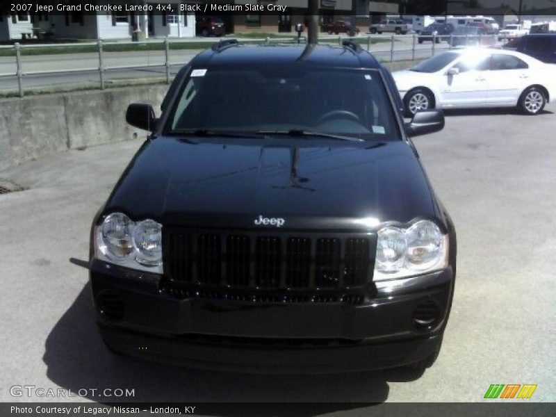 Black / Medium Slate Gray 2007 Jeep Grand Cherokee Laredo 4x4