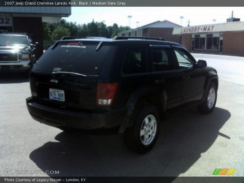 Black / Medium Slate Gray 2007 Jeep Grand Cherokee Laredo 4x4