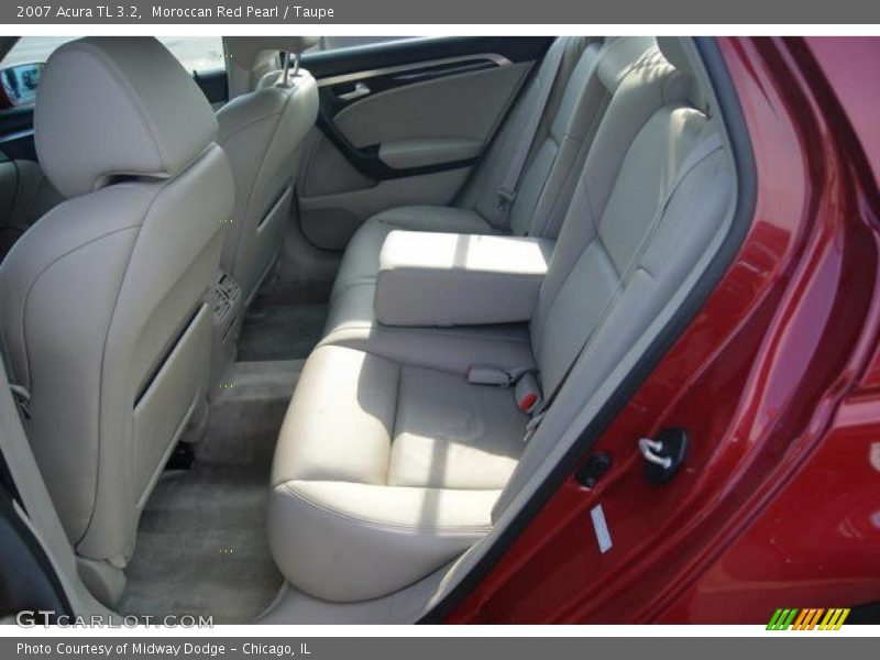 Moroccan Red Pearl / Taupe 2007 Acura TL 3.2
