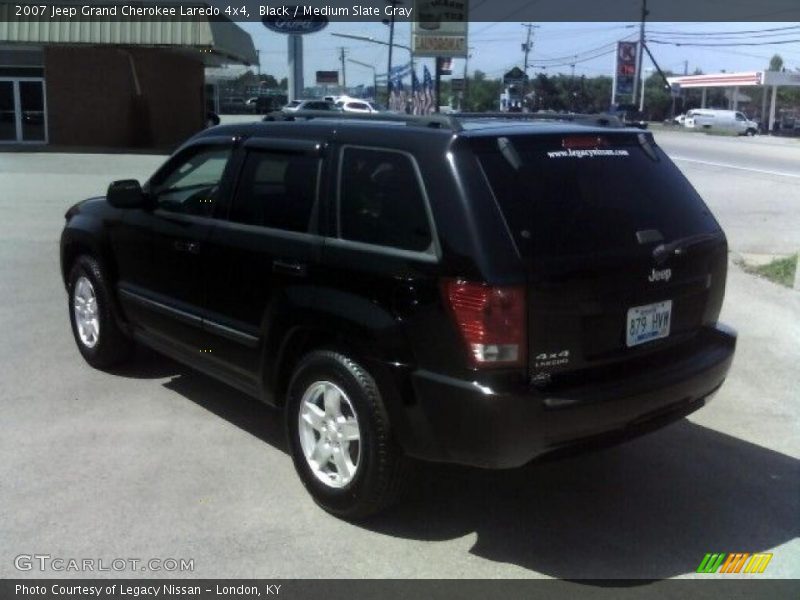 Black / Medium Slate Gray 2007 Jeep Grand Cherokee Laredo 4x4