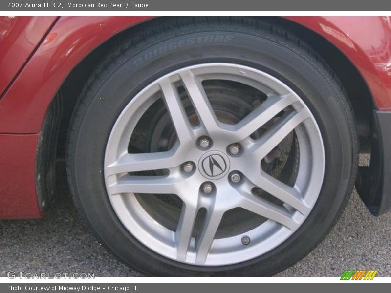 Moroccan Red Pearl / Taupe 2007 Acura TL 3.2