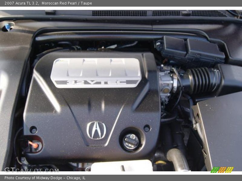Moroccan Red Pearl / Taupe 2007 Acura TL 3.2