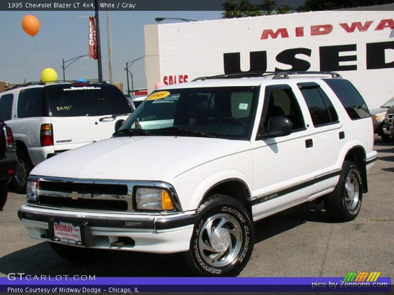 White / Gray 1995 Chevrolet Blazer LT 4x4