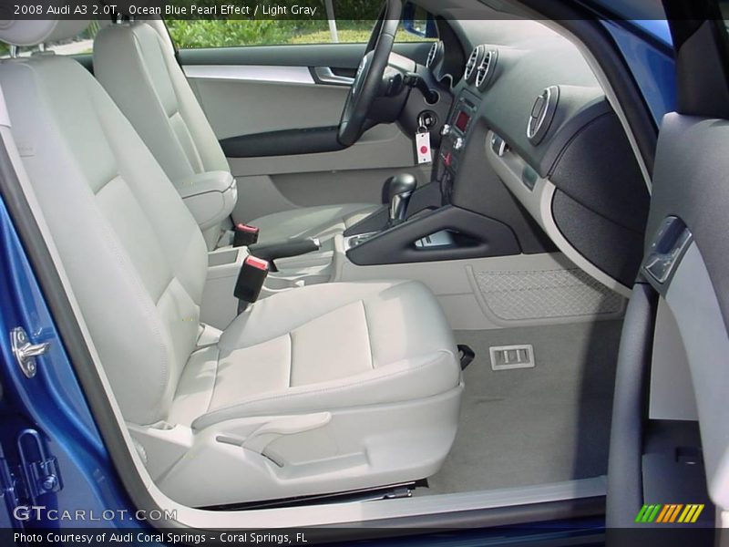 Ocean Blue Pearl Effect / Light Gray 2008 Audi A3 2.0T