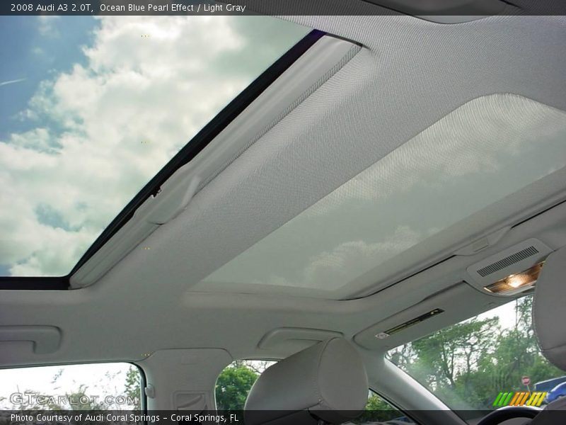 Ocean Blue Pearl Effect / Light Gray 2008 Audi A3 2.0T