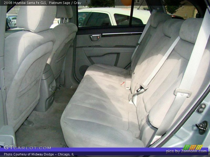 Platinum Sage / Gray 2008 Hyundai Santa Fe GLS