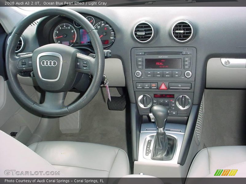 Ocean Blue Pearl Effect / Light Gray 2008 Audi A3 2.0T