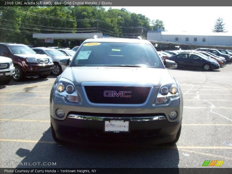 Blue-Gold Crystal Metallic / Ebony 2008 GMC Acadia SLT AWD