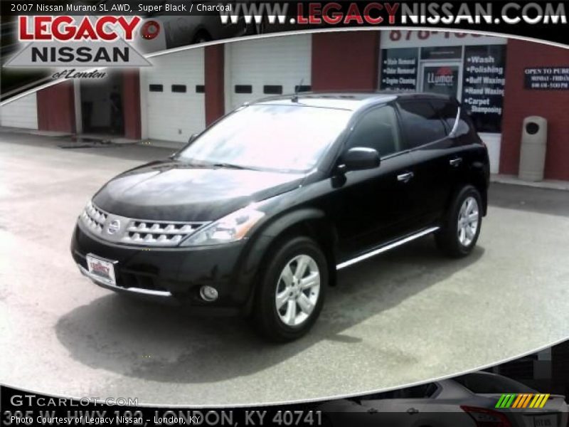 Super Black / Charcoal 2007 Nissan Murano SL AWD