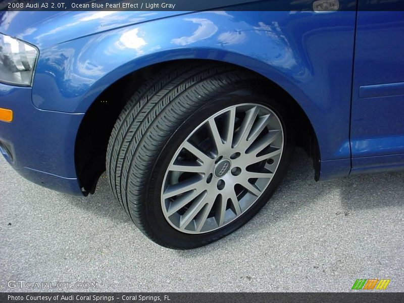 Ocean Blue Pearl Effect / Light Gray 2008 Audi A3 2.0T