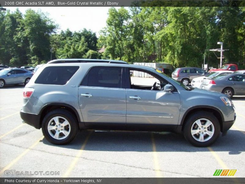 Blue-Gold Crystal Metallic / Ebony 2008 GMC Acadia SLT AWD