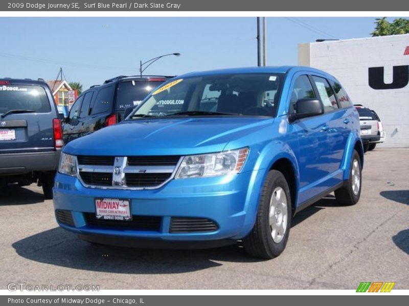 Surf Blue Pearl / Dark Slate Gray 2009 Dodge Journey SE