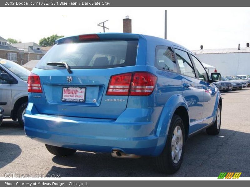 Surf Blue Pearl / Dark Slate Gray 2009 Dodge Journey SE