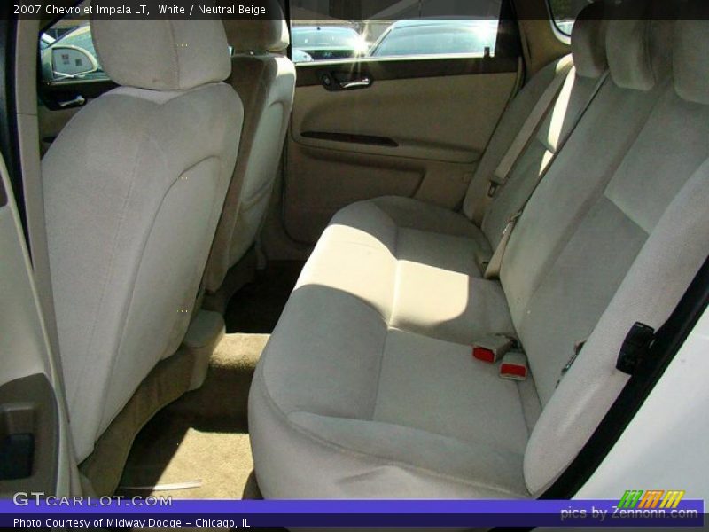 White / Neutral Beige 2007 Chevrolet Impala LT