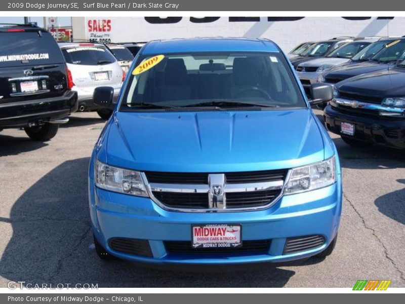 Surf Blue Pearl / Dark Slate Gray 2009 Dodge Journey SE