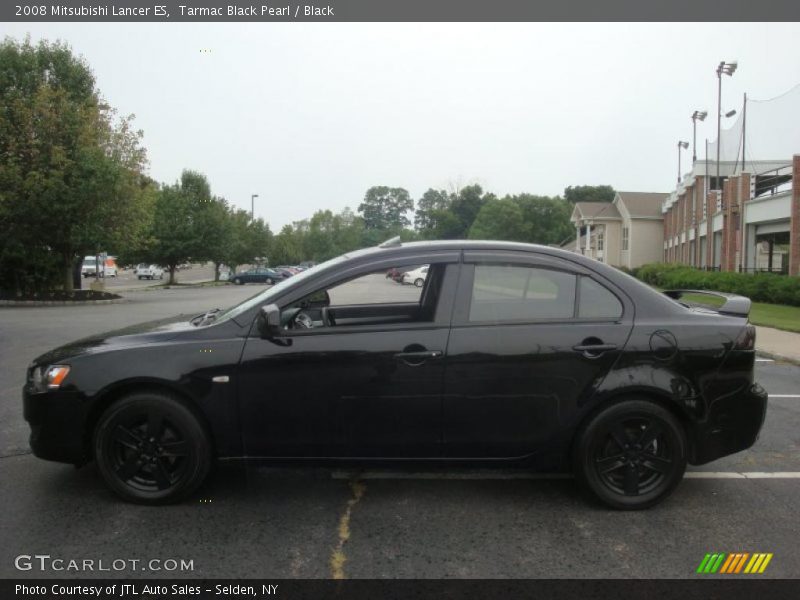 Tarmac Black Pearl / Black 2008 Mitsubishi Lancer ES