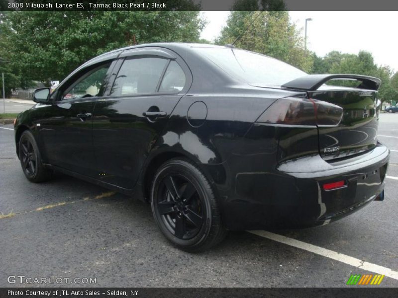 Tarmac Black Pearl / Black 2008 Mitsubishi Lancer ES