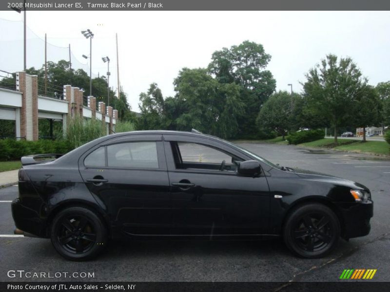 Tarmac Black Pearl / Black 2008 Mitsubishi Lancer ES