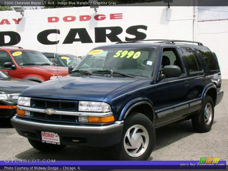 Indigo Blue Metallic / Graphite Gray 2000 Chevrolet Blazer LT 4x4