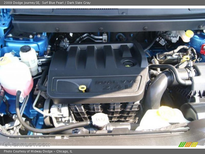 Surf Blue Pearl / Dark Slate Gray 2009 Dodge Journey SE