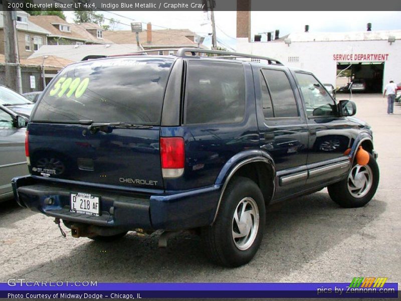 Indigo Blue Metallic / Graphite Gray 2000 Chevrolet Blazer LT 4x4