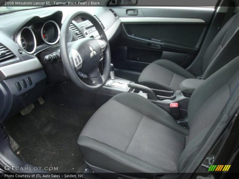 Tarmac Black Pearl / Black 2008 Mitsubishi Lancer ES