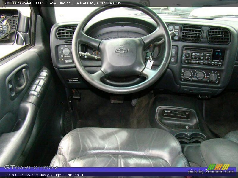 Indigo Blue Metallic / Graphite Gray 2000 Chevrolet Blazer LT 4x4