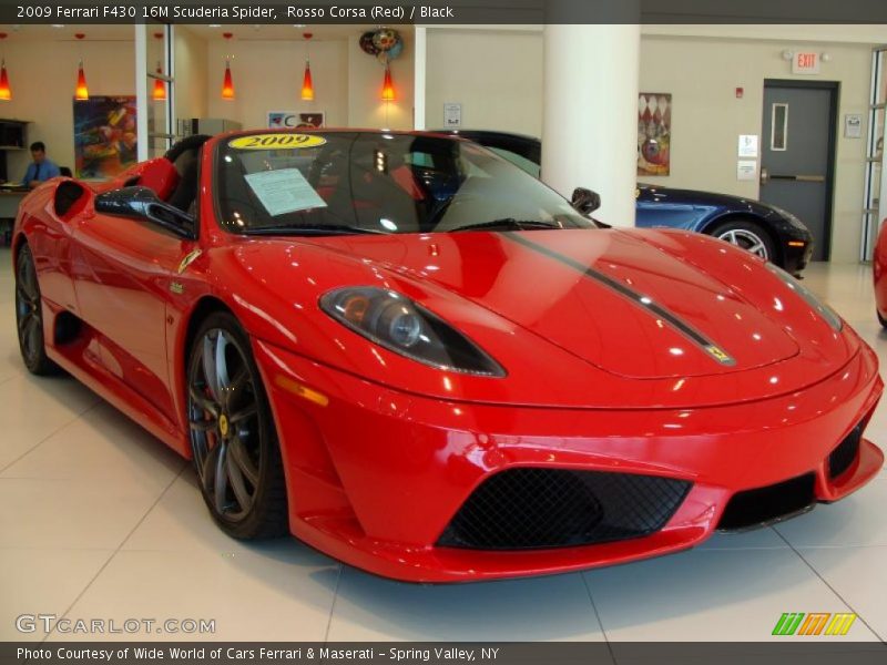 Rosso Corsa (Red) / Black 2009 Ferrari F430 16M Scuderia Spider
