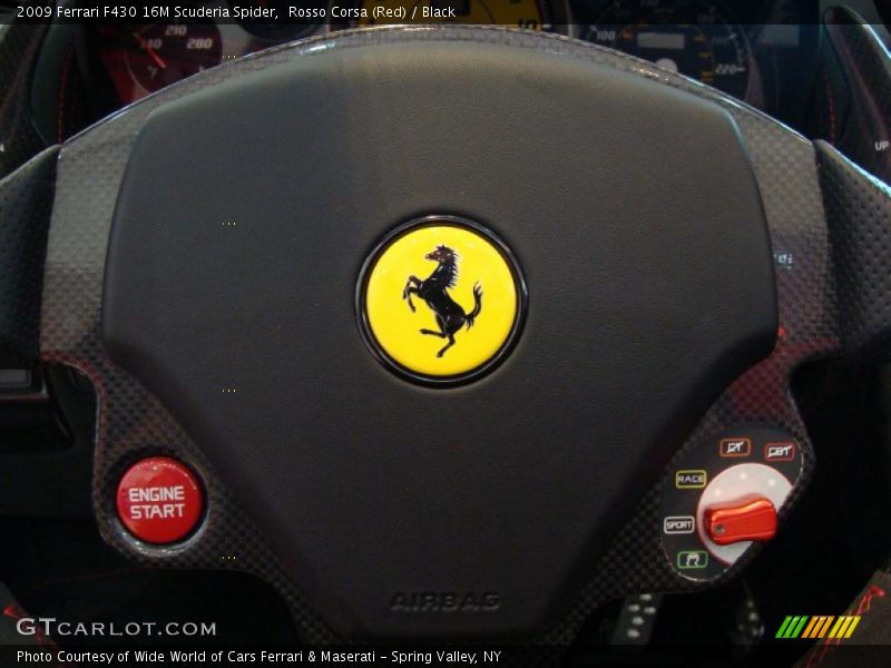 Rosso Corsa (Red) / Black 2009 Ferrari F430 16M Scuderia Spider