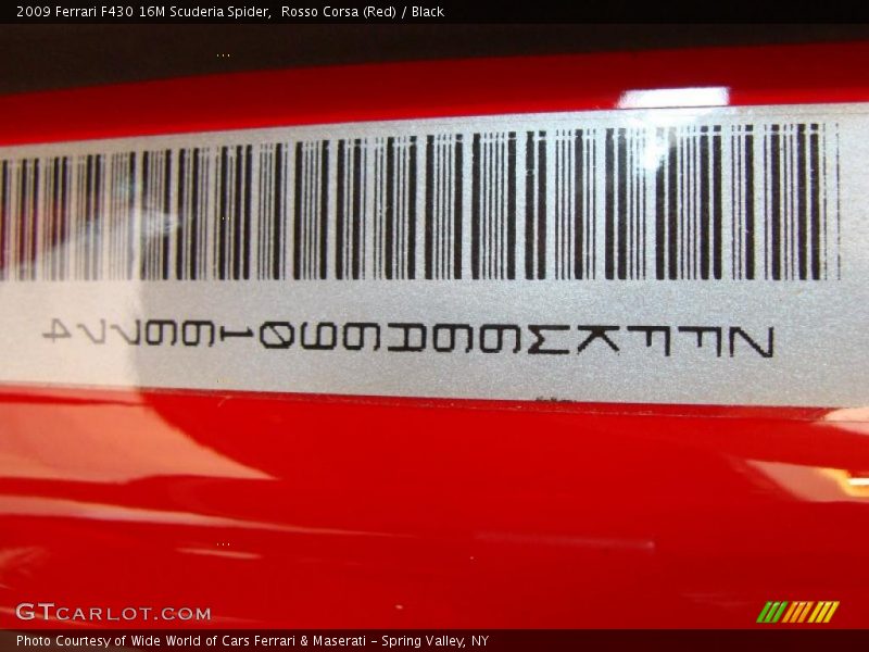 Rosso Corsa (Red) / Black 2009 Ferrari F430 16M Scuderia Spider