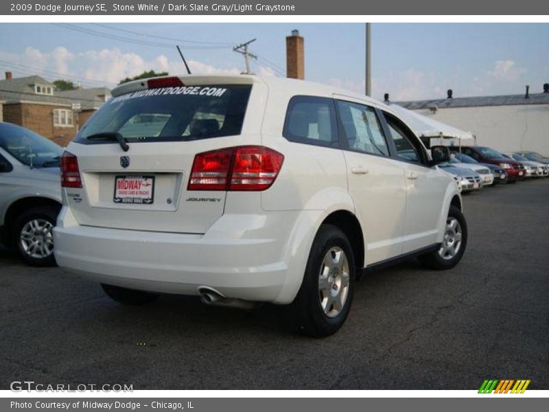 Stone White / Dark Slate Gray/Light Graystone 2009 Dodge Journey SE