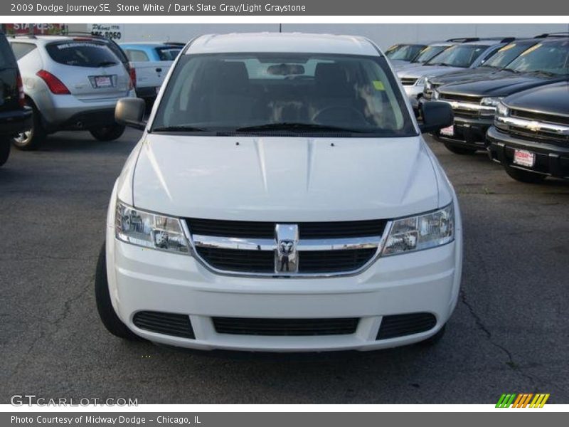 Stone White / Dark Slate Gray/Light Graystone 2009 Dodge Journey SE